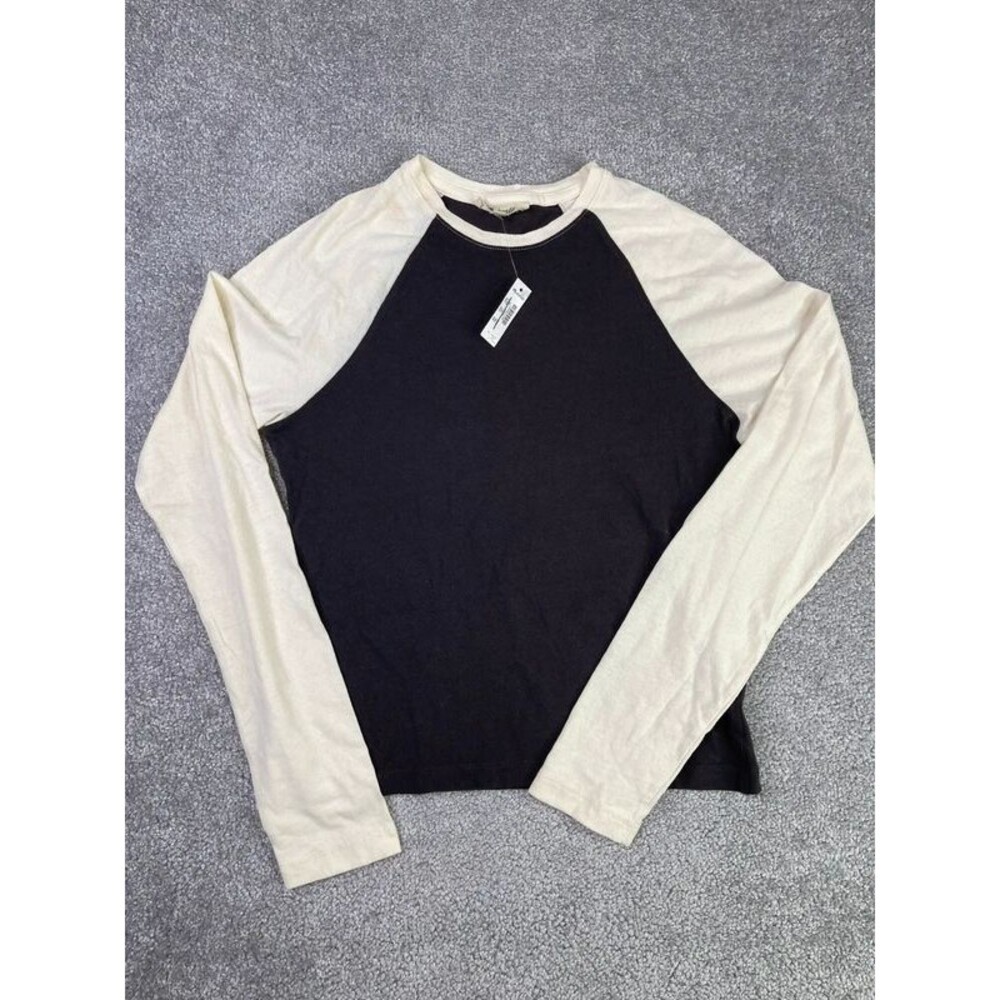 Madewell Baseball Long-Sleeve Tee in Vintage Jersey